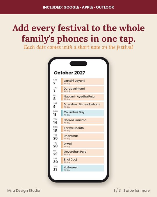 Post: add every festival to the whole family's phones in one tap