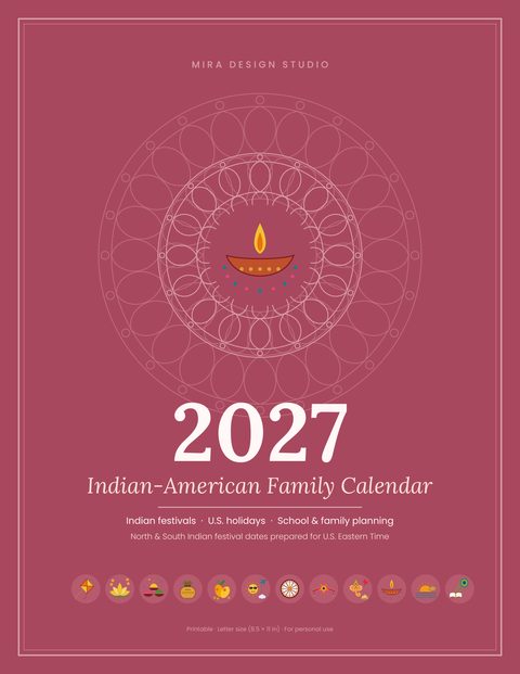 Blush rose calendar cover